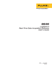 Thumbnail of document Manual - 9935 LogWare II – Temperature Calibration Software